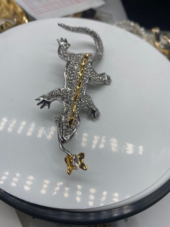 Alexis Bittar Jewelry - Alexis Bittar Gecko Pav�� Collection Brooch